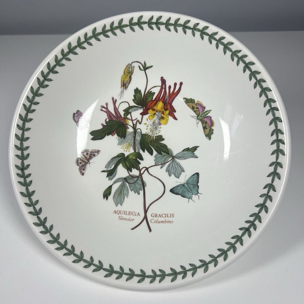Portmeirion The Botanic Garden 1972 ~ Slender Columbine  8 1/2" Pasta Bowl
